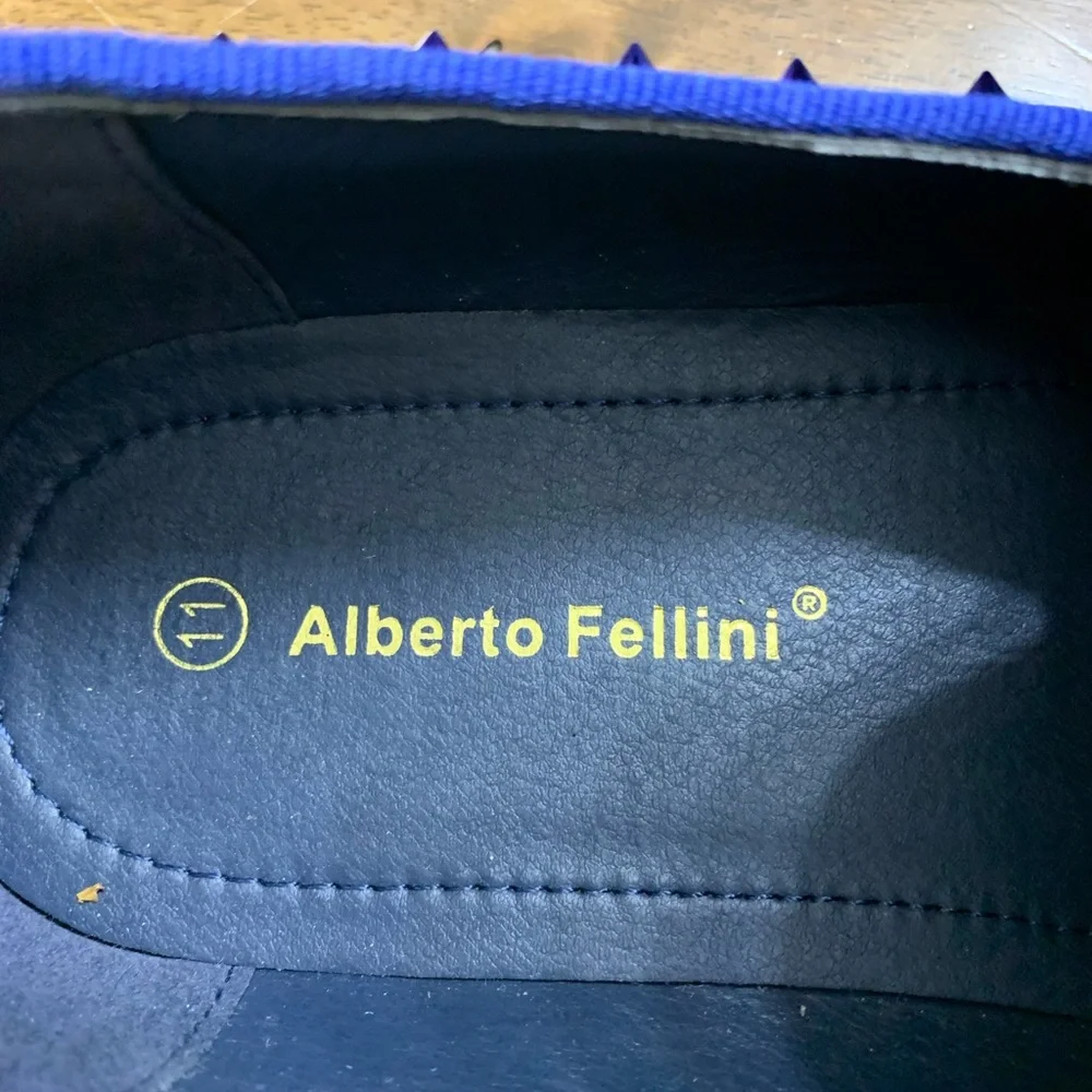 Alberto Fellini Men blue Loafers - Picture 4 of 12